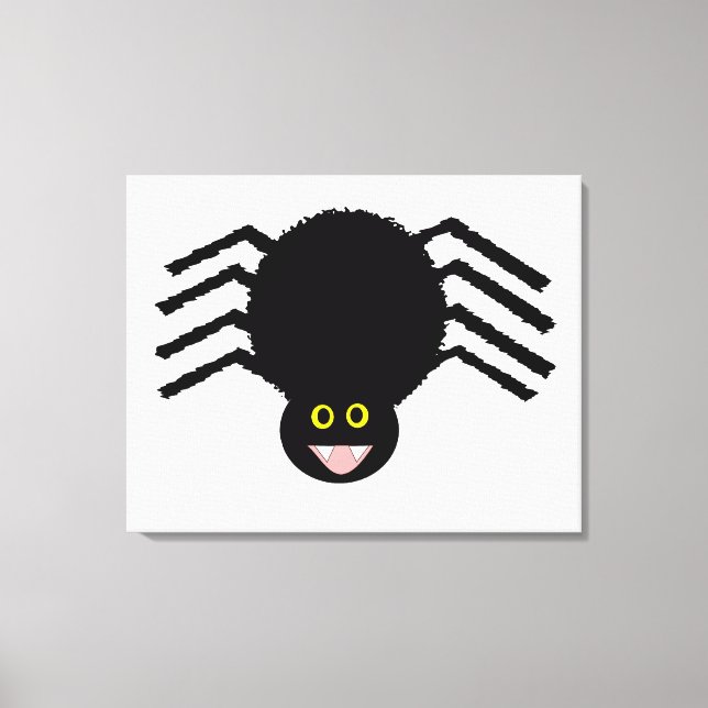 Impression en toile d'araignée noire (Recto)