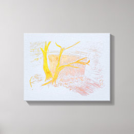 Impression en toile d'argent de cascade