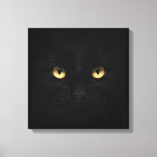 Impression en toile de chat noir
