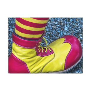 Impression en toile de chaussures clown
