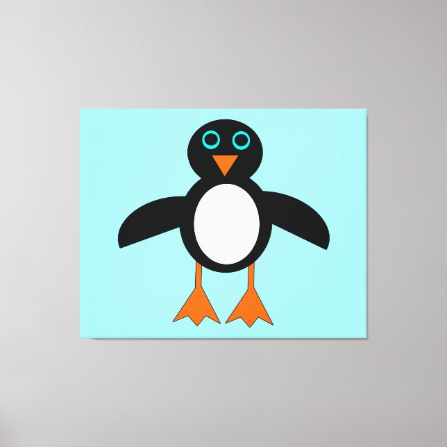 Impression en toile de pingouin mignon (Recto)