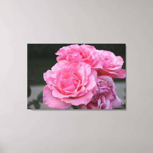 Impression en toile étirée de portrait rose (Recto)