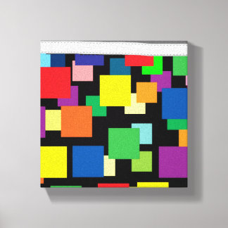 Impression en toile étirée des lumières de la vill