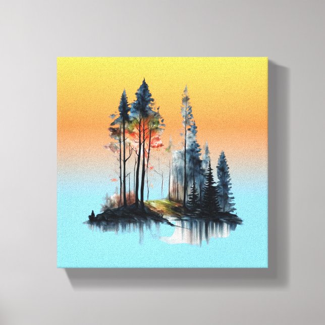 Impression en toile étirée - Plage (Recto)