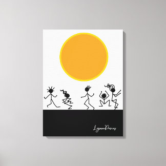Impression en toile étirée pour les adorateurs Sun