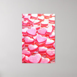Impression en toile étirée rose