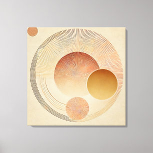 Impression en toile étirée - Sunburst bohème au ch