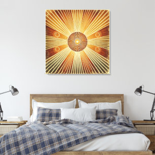 Impression en toile étirée - Sunburst de Bohême en