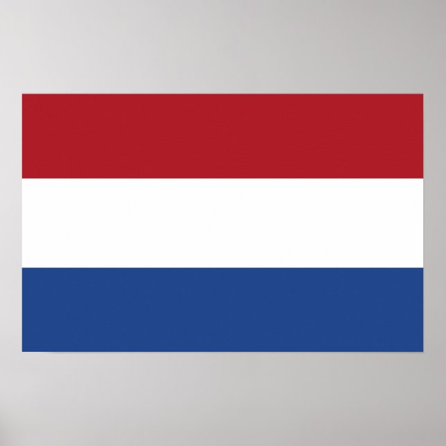 Impression encadrée avec Drapeau de Pays-Bas (Devant)