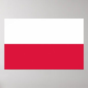 Impression encadrée avec Drapeau de Pologne