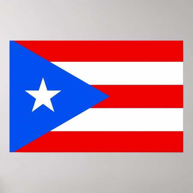 Impression encadrée avec Drapeau de Porto Rico, U. (Devant)