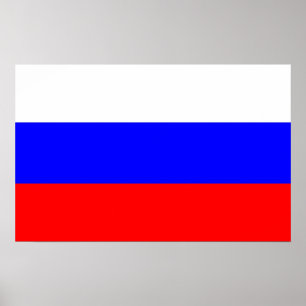 Impression encadrée avec Drapeau de Russie