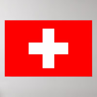 Impression encadrée avec Drapeau de Suisse