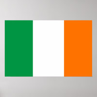 Impression encadrée avec Drapeau d'Irlande