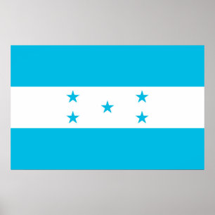 Impression encadrée avec Drapeau du Honduras