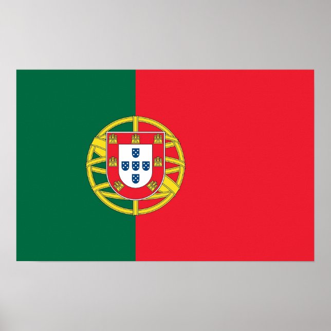 Impression encadrée avec Drapeau du Portugal (Devant)