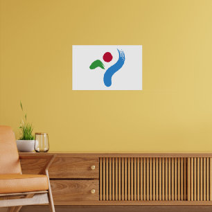 Impression encadrée avec le drapeau de Séoul