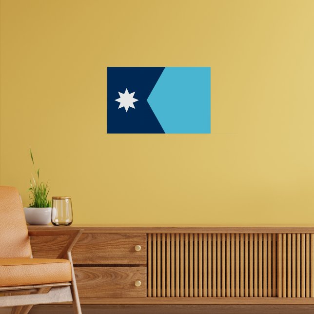 Impression encadrée avec le drapeau du Minnesota,  (Salon 2)