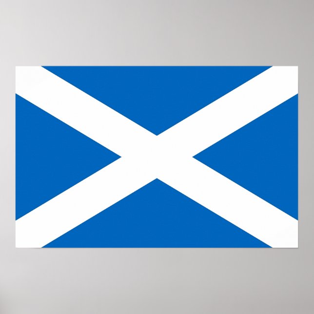 Impression encadrée avec le drapeau écossais (Devant)