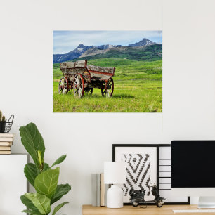 Impression encadrée en Wagon abandonnée