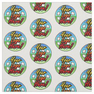 Impression faite sur commande de tissu de logo,
