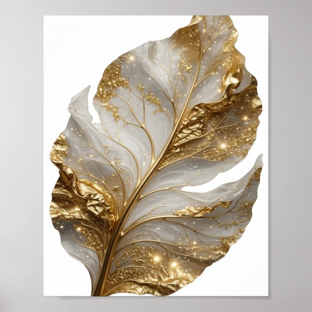 Impression feuille d'or élégante en or (Devant)