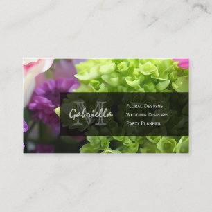 Impression florale : Cartes de visite de