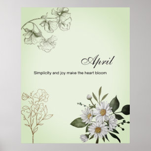 Impression florale de joie simple d'avril