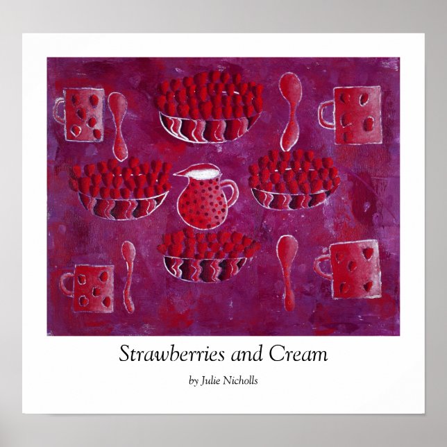 Impression Fraises et Crème (Devant)