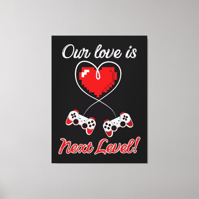 Impression Gamer Valentine Canvas (Recto)