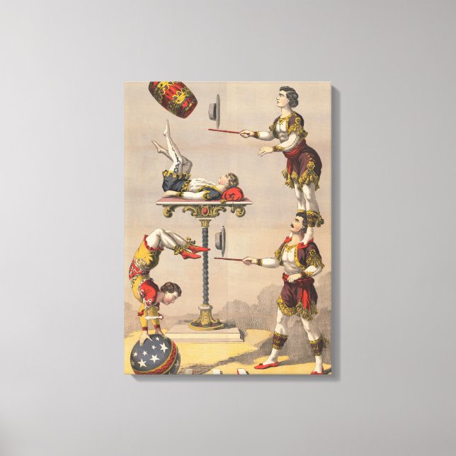 Impression Graphique vintage D'Un Acte acrobatique (Recto)