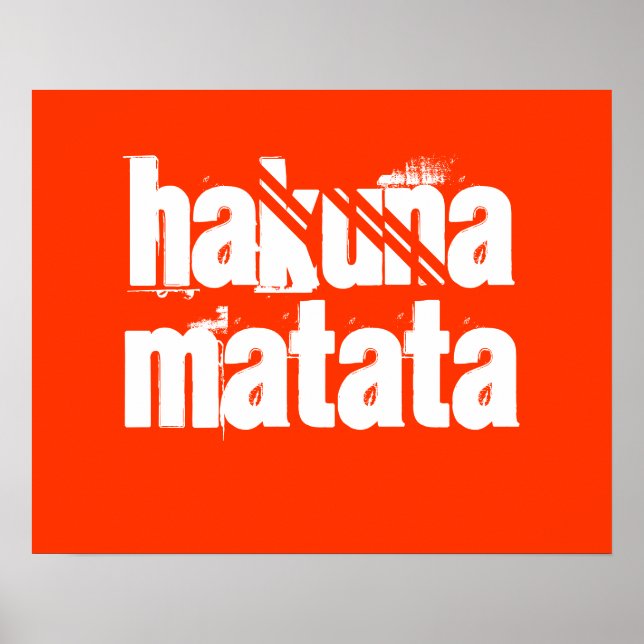 Impression Hakuna Matata (Devant)