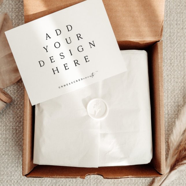 Impression horizontale de carte plat de 5,5 x 4,25 (Créateur téléchargé)