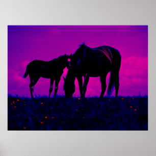 Impression Horse & Filly Art