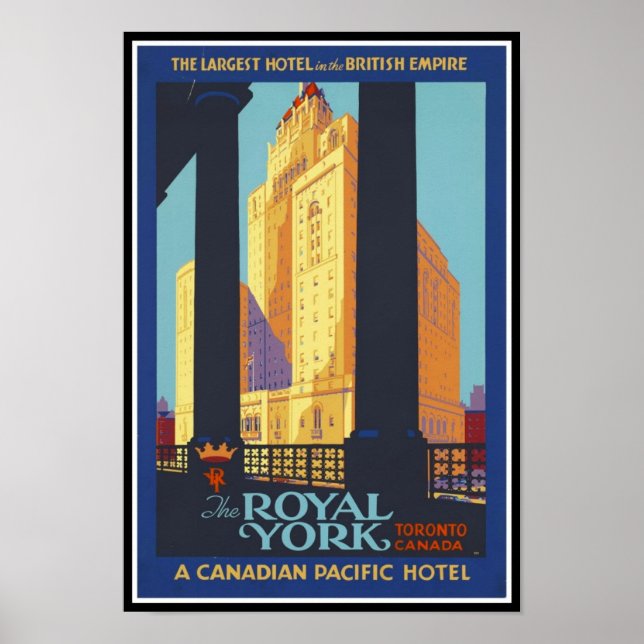 Impression Image Rétro Vintage Voyage Canada (Devant)