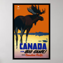 Impression Image Rétro Vintage Voyage Canada