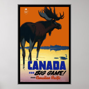 Impression Image Rétro Vintage Voyage Canada