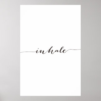 Impression inhalée, Art typographique minimaliste,