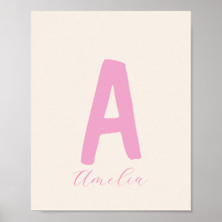 Impression initiale minimaliste personnalisée pour