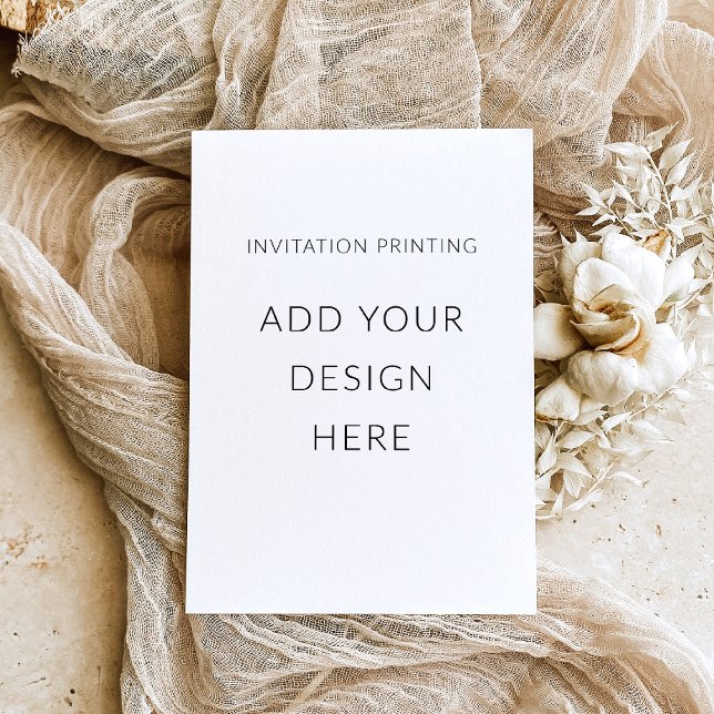 Impression Invitation Portrait de 5 po x 7 po (Zazzle Invitation Printing )