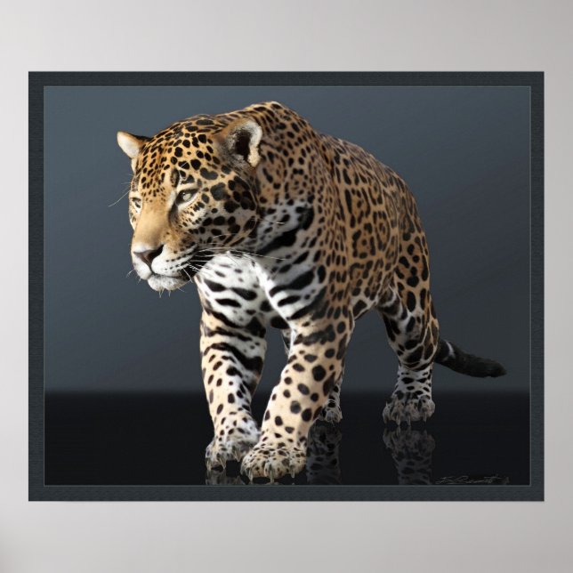 Impression Jaguar Power Canvas -24x20 - ou plus pe (Devant)