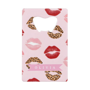 Impression léopard rose chic personnalisée pour le