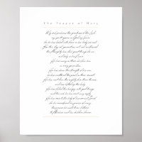 Impression Magnificat - Blanc, Anglais