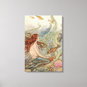 IMPRESSION MERMAID vintage ART POSTER