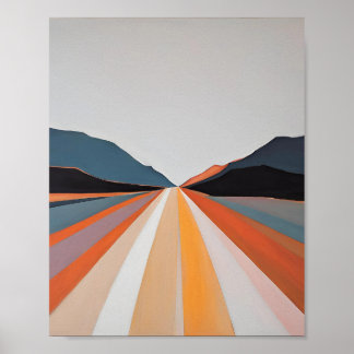 Impression minimaliste d'art Abstrait | Décor mura