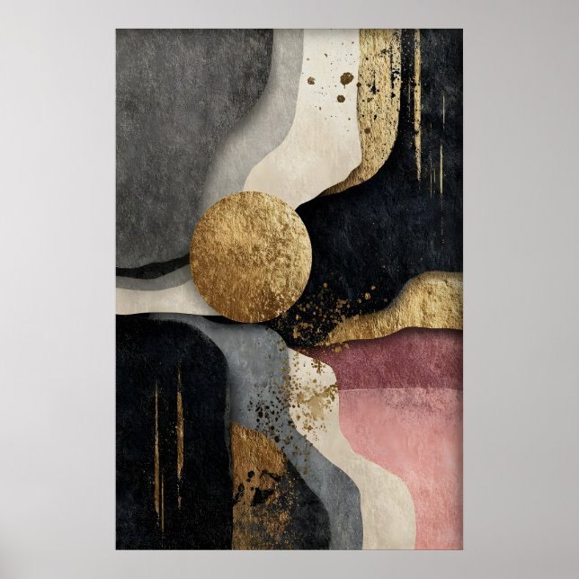 Impression minimaliste géométrique abstraite, Bohè (Devant)