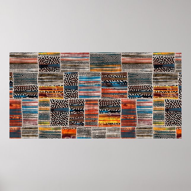 Impression motif de la surface composée de collage (Devant)