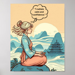 Impression Motivationnelle "Rayonner le calme et l