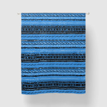 Impression Mudcloth Gris Bleu