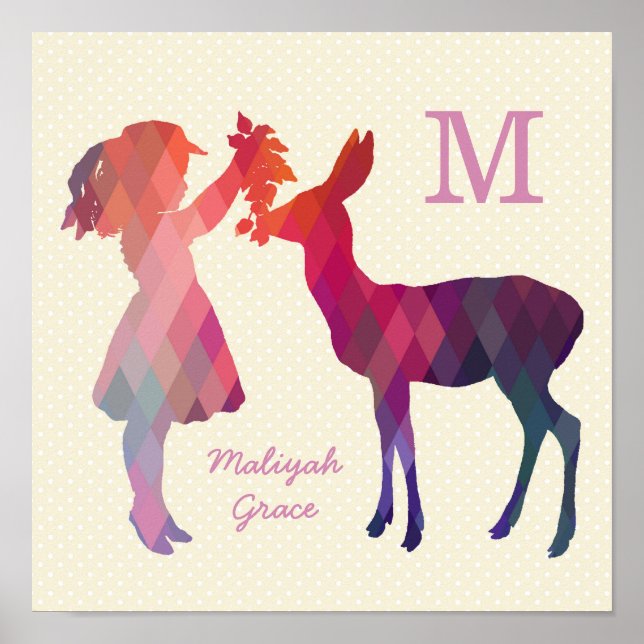 Impression murale Vintage moderne pour fille et ce (Devant)